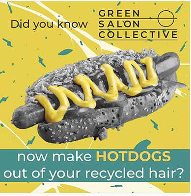 Hair foils being recycled